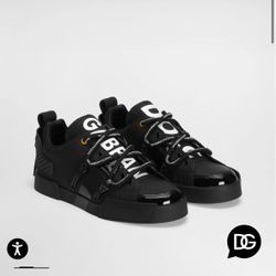 D&G Portofino sneakers in calfskin and patent leather