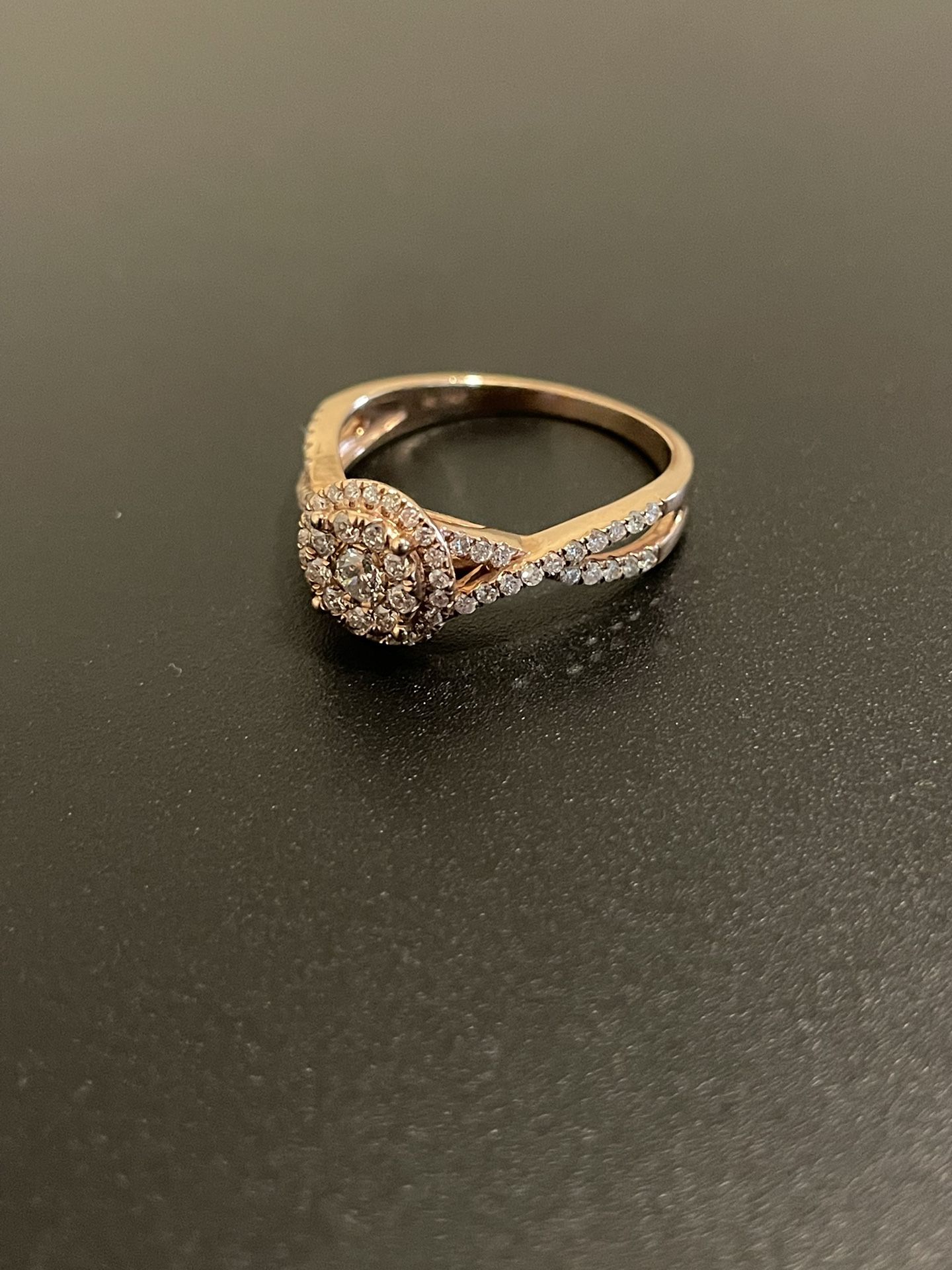 Rose Gold Engagement Ring From Kay. 