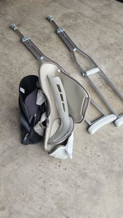 crutches and shose
