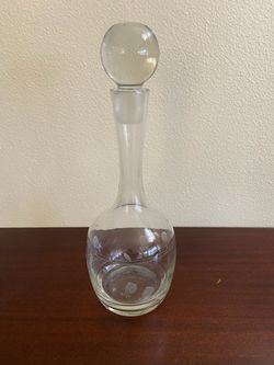 Vintage Toscany Glass Decanter & Stopper
