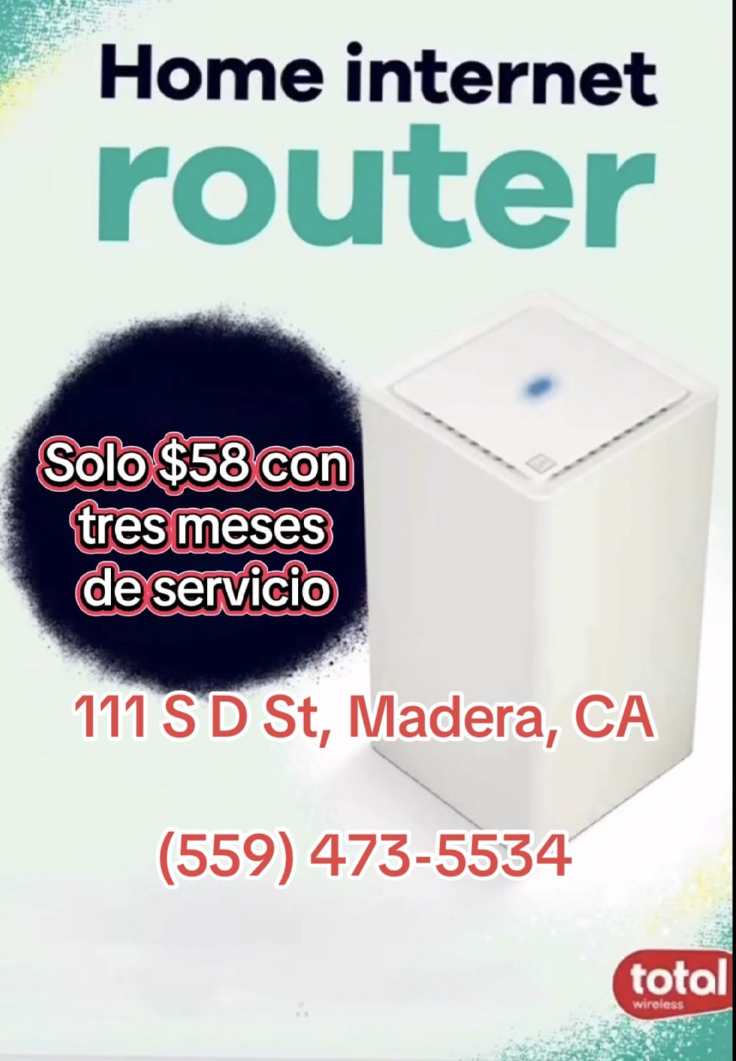 Solo en Total Wireless Madera — Rápido, Barato y con la Red 5G de Verizon