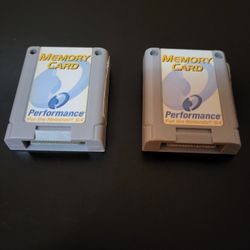 2 Nintendo 64 N64 Memory Cards