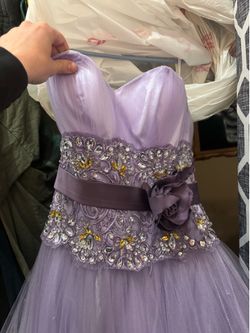 Lilac ball gown