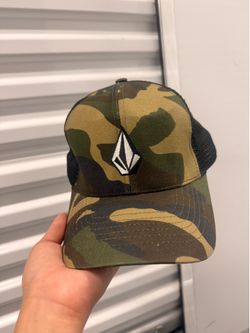 Volcom camouflage trucker hat