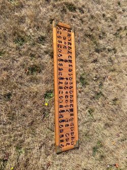 Vintage Wooden Sushi Menu Wall Hanging