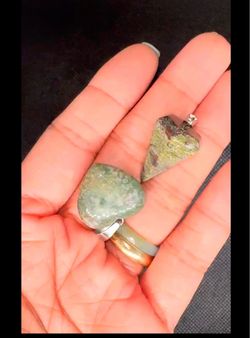 Natural stone pendants