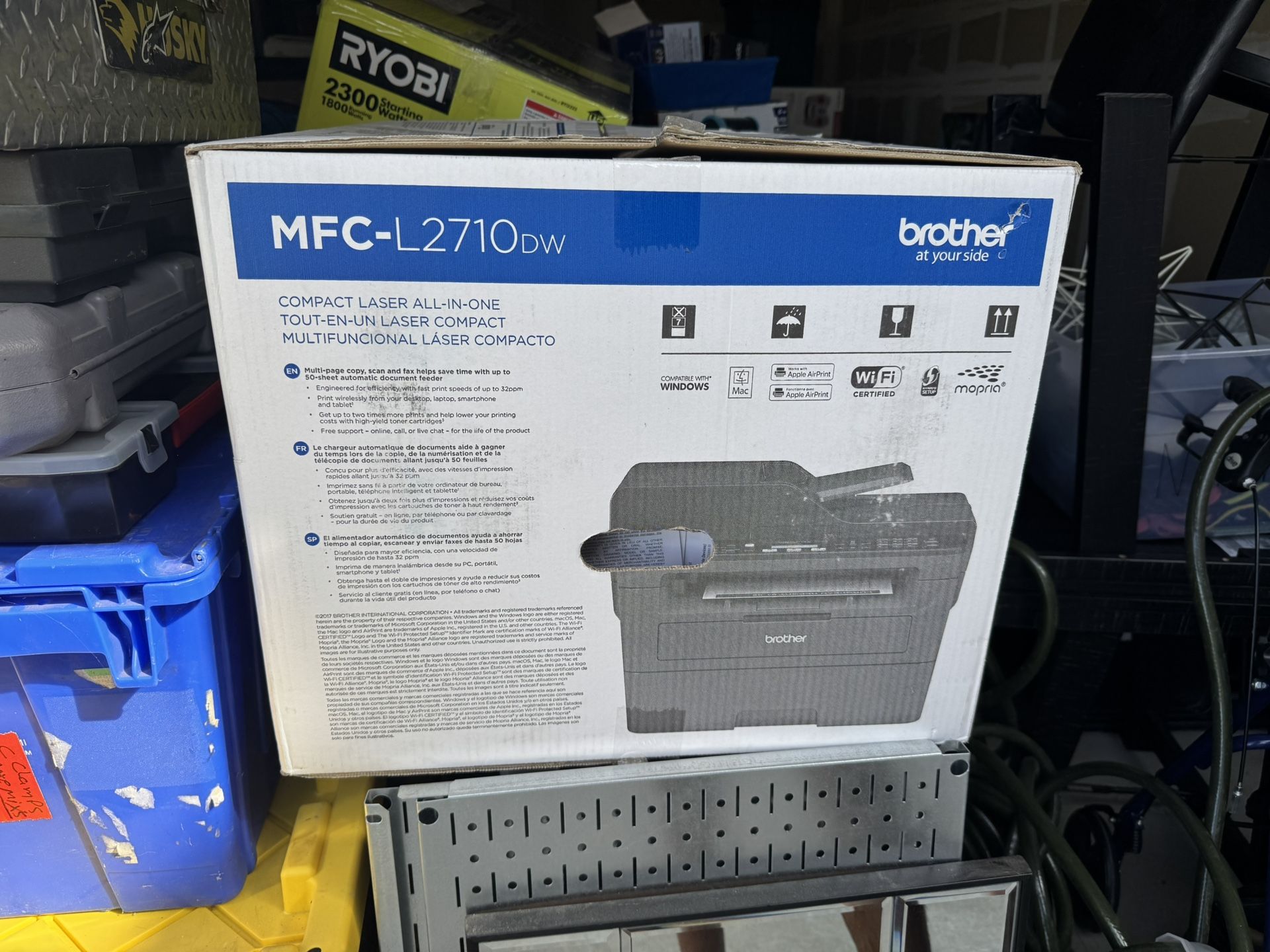 Brother MFC-L2710DW Monochrome Laser All-in-one Printer