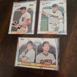 San Francisco Giants 1988 Fleer Baseball Cards Lot 