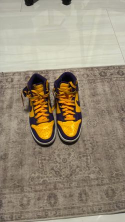 Nike dunks high lakers