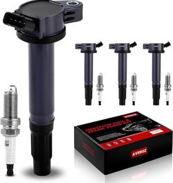 NEW UF487 Ignition Coil & Spark Plug Kit Toyota Camry RAV4 Highlander 09-19