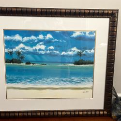 41x34 Framed Water Color Painting Rick Novak 