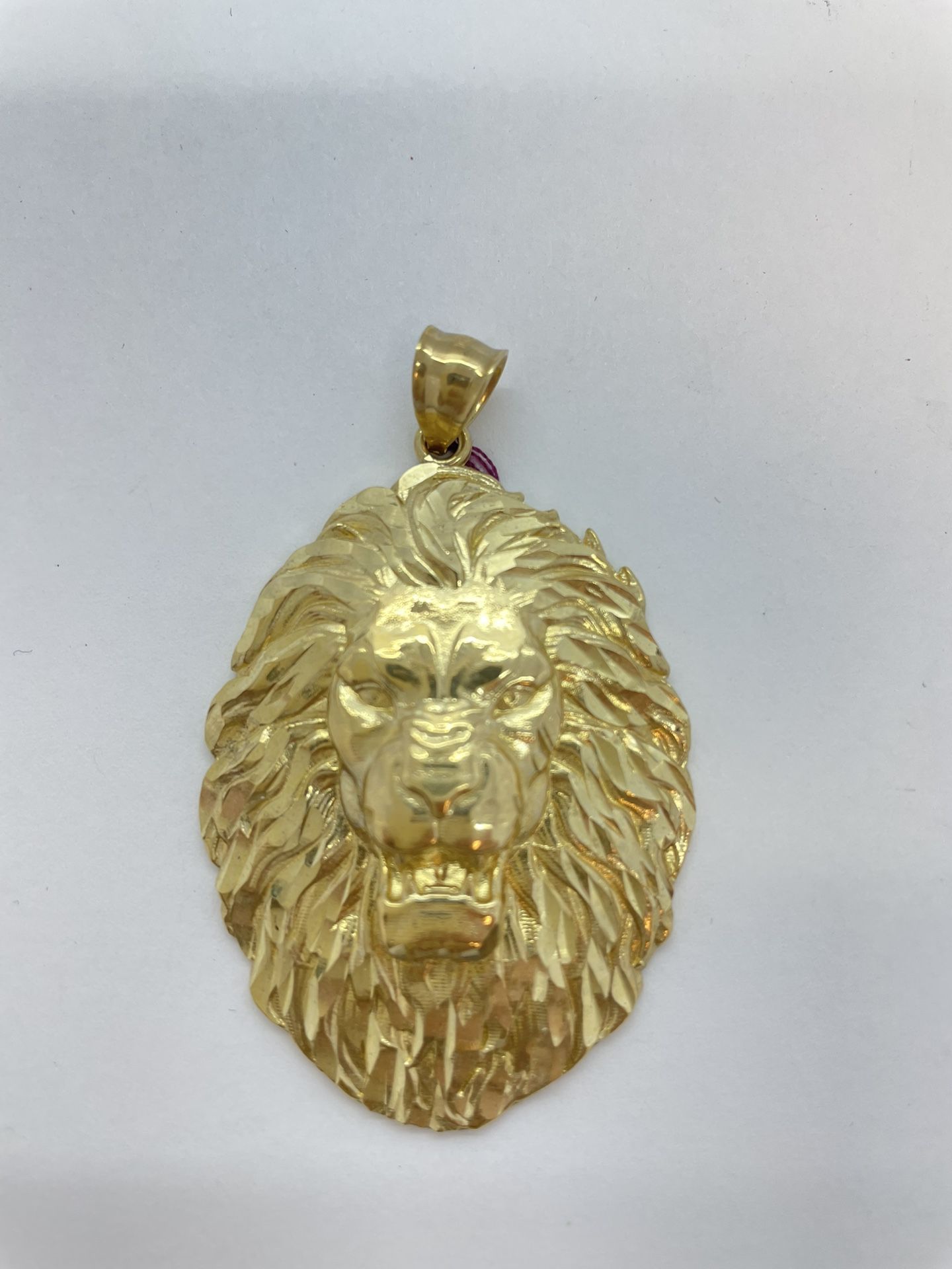 Gold Pendant Lion 10K New 
