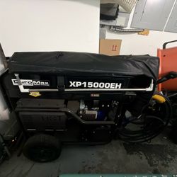 DuroMax XP15000EH 15,000-Watt Dual-Fuel Generator + 2 Propane Tanks