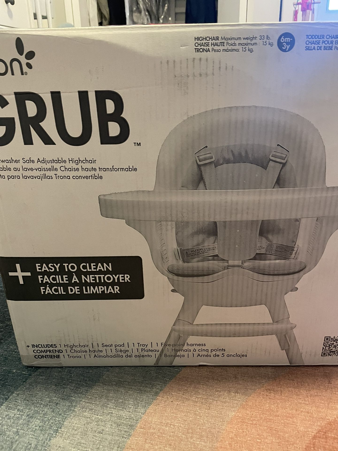 Boon Grub 3-in-1 Dishwasher Safe High Chair