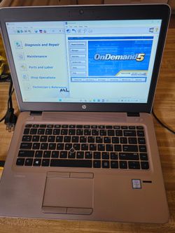 HP Probook with Mitchell on Demand and AllData.