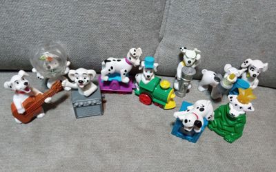 1996 Lot Of 10 Vintage Disney 101 Dalmatians Happy Meal Toys