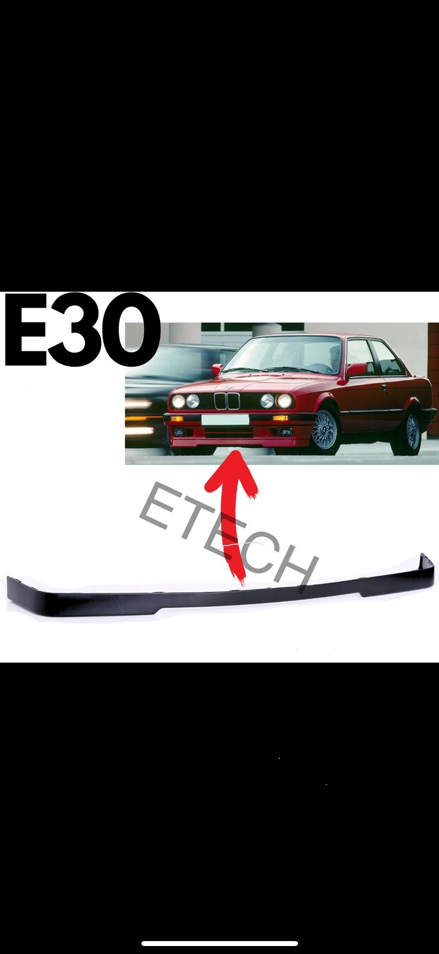 BMW 1(contact info removed) E30 IS Front Lower Bumper Lip Spoiler NEW (contact info removed)8488 