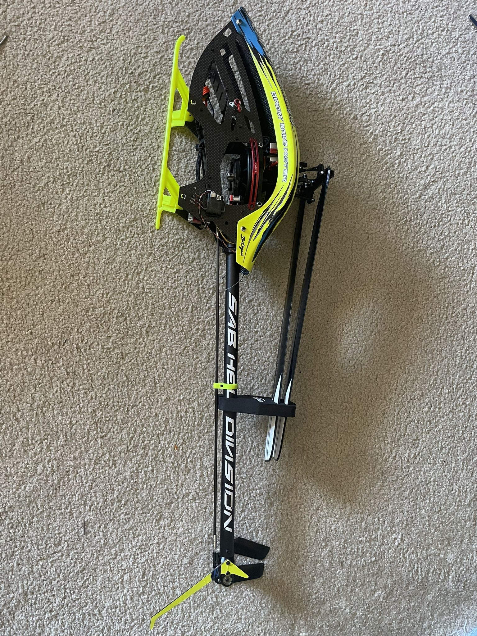 Sab Raw 420 Rc Helicopter Remote Control Heli Collective Pitch