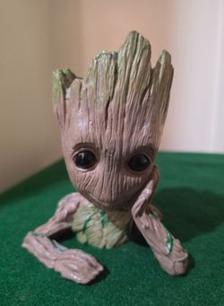 Guardians of the Galaxy Baby Groot Flower Pot/Planter & Pencil Holder—6 inches tall, with drainage holes.