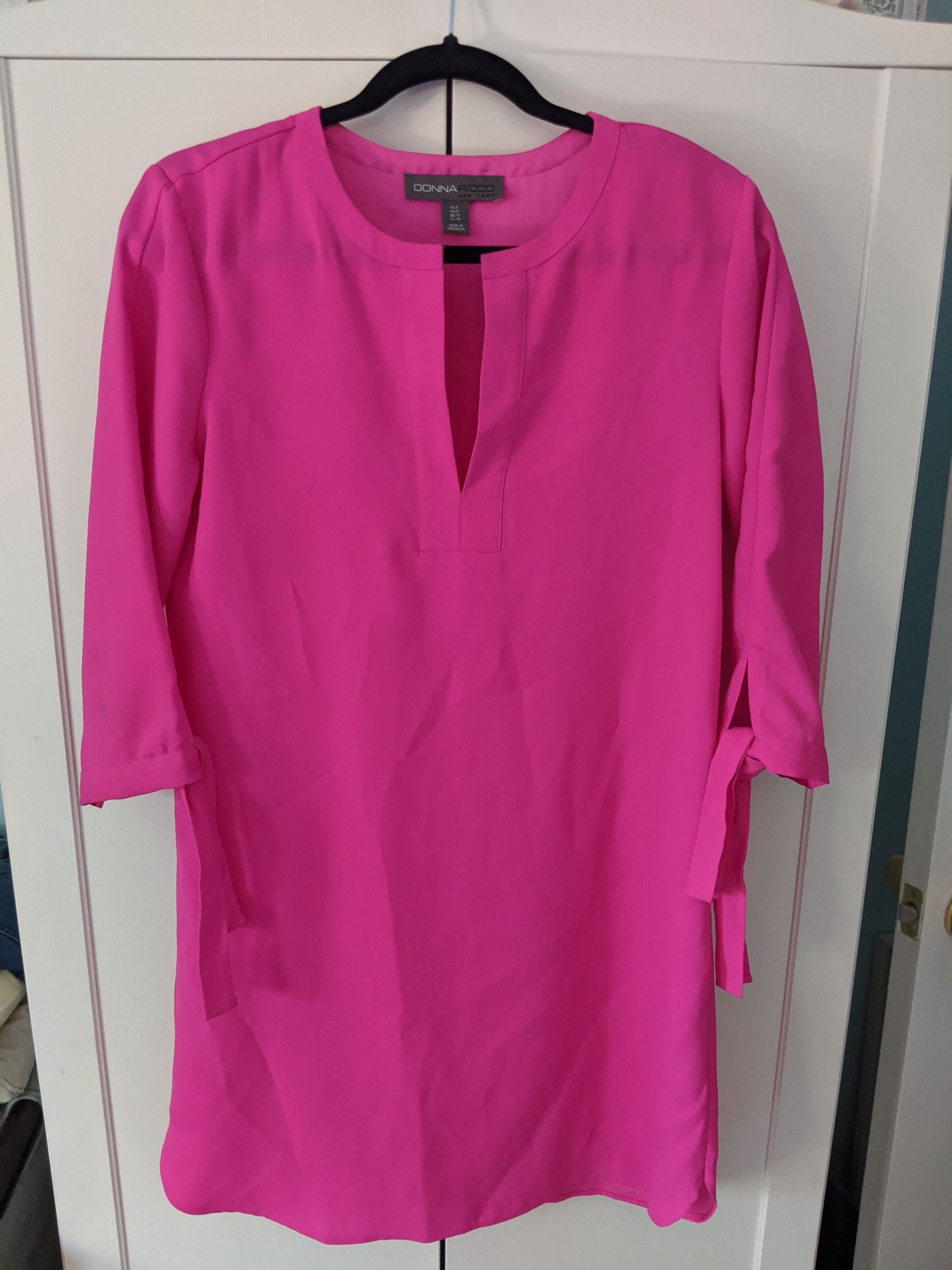 Donna Ricco Hot Pink Dress