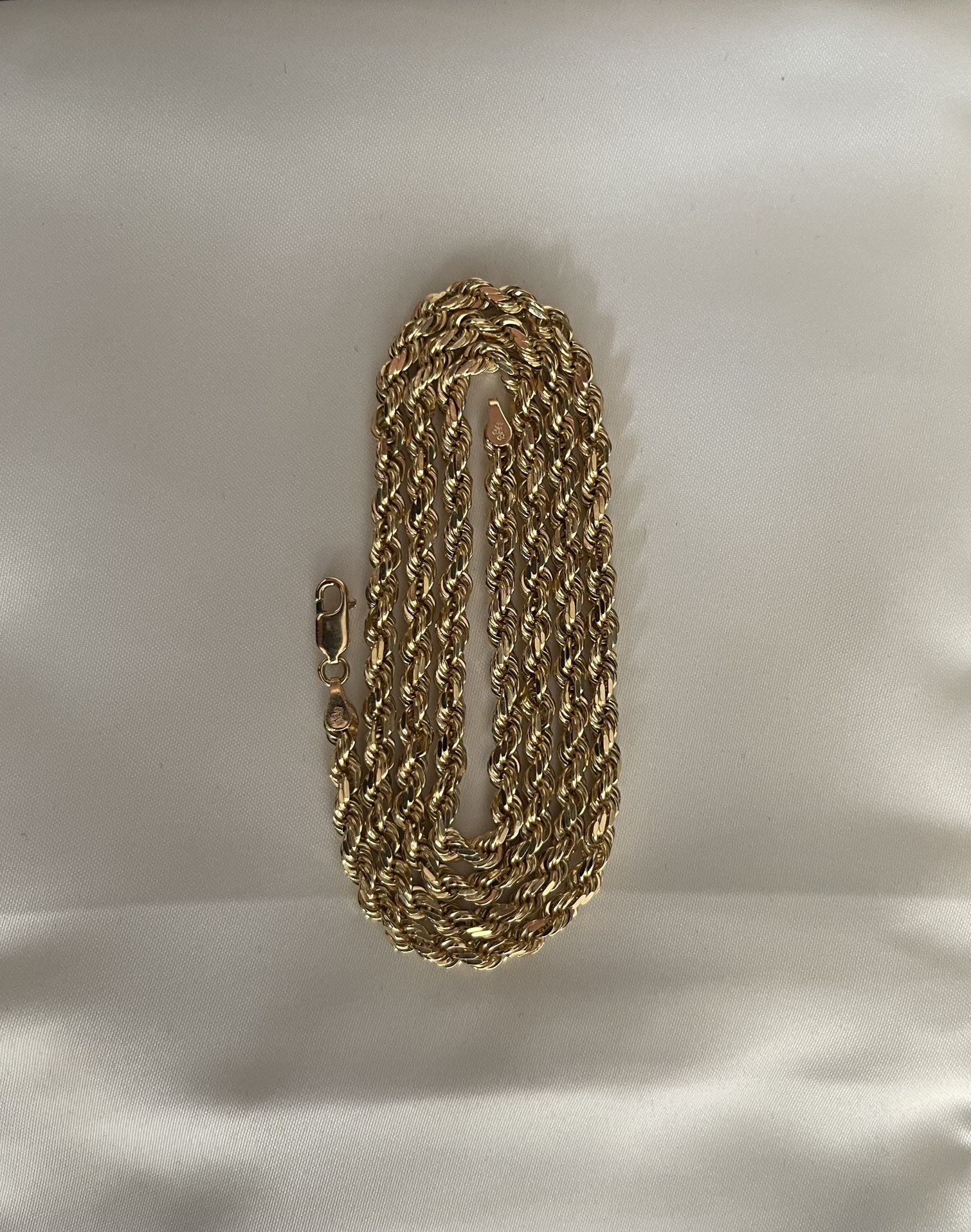 4mm Saints Gold Co. Diamond Cut Rope Chain 14k