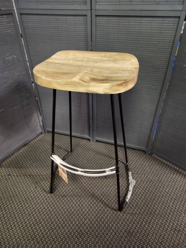 Natural Brown Mango Wood Saddle Seat 