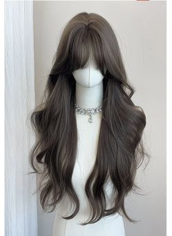 26-Inch Honey Brown Long Curly Wavy Wig