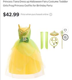*NEW* Princess Tiana Costume