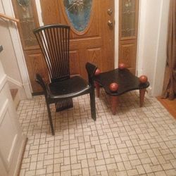 Accent Table And Chair 