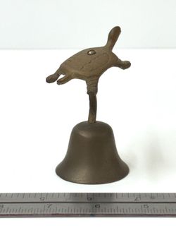 ⭐️ VINTAGE Brass Turtle Bell Collectible