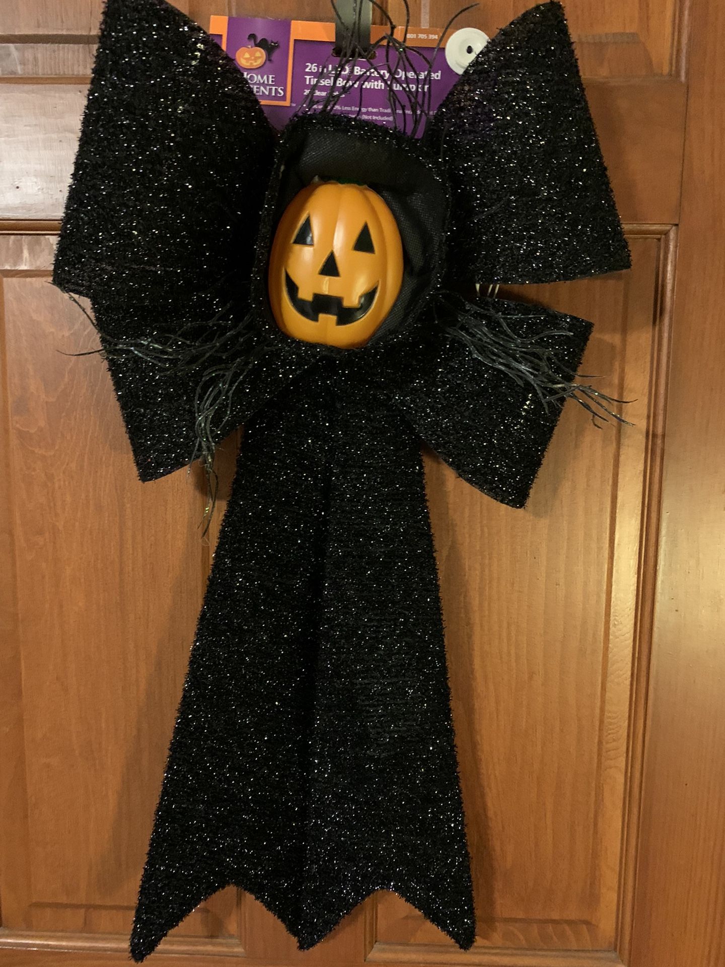 Large Halloween Lighted Bow