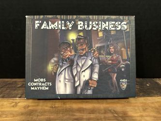 Family Business Card Board Game by Mayfair #4401 Complete & Nice Mobs Contracts