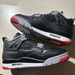 jordan 4 bred reimagined size 9 new with no damages
