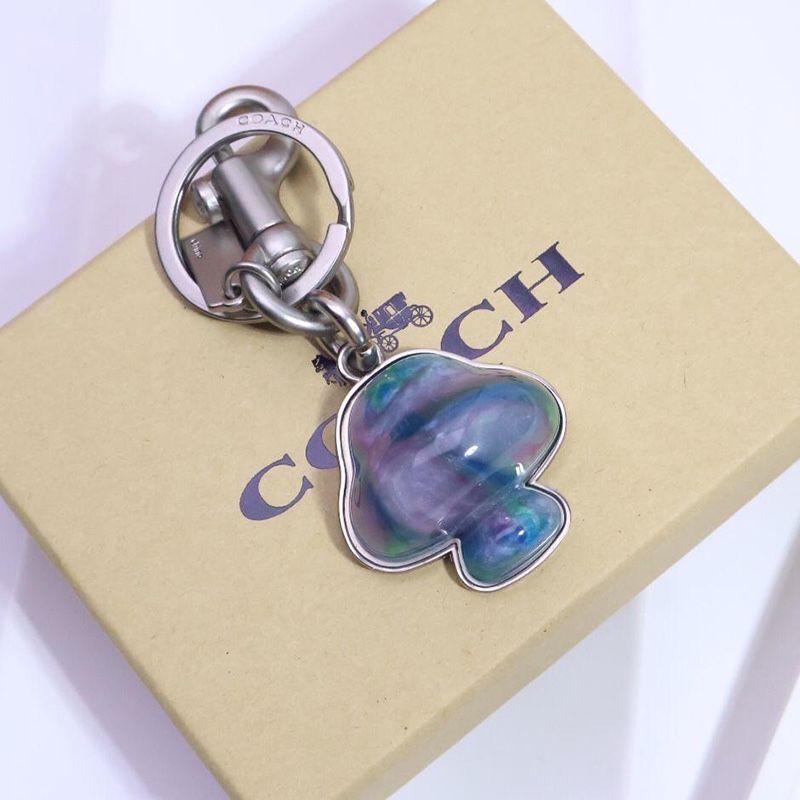 Coach Mushroom Keychain Blue
