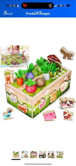 Montessori Wooden Sensory Toddler Toys: Toy for 1 Year Old Boys Girls Birthday Gifts | 1st One First Birthday Gift for 1 Year Old Girl Boy, Educationa