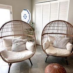 Accent Egg Chairs Indoor / Outdoor (set of 2)