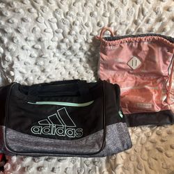 Adidas Duffel Bag & Adidas Drawstring Back Pack