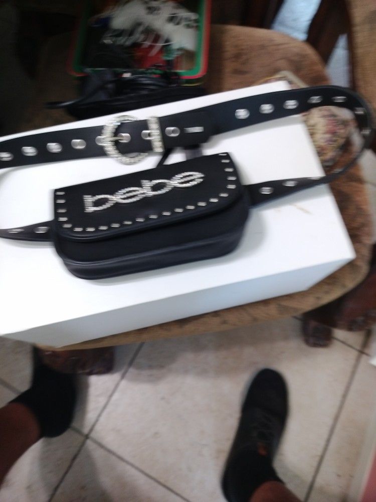 Bebe Logo Swarov Belt Belt Bag Women