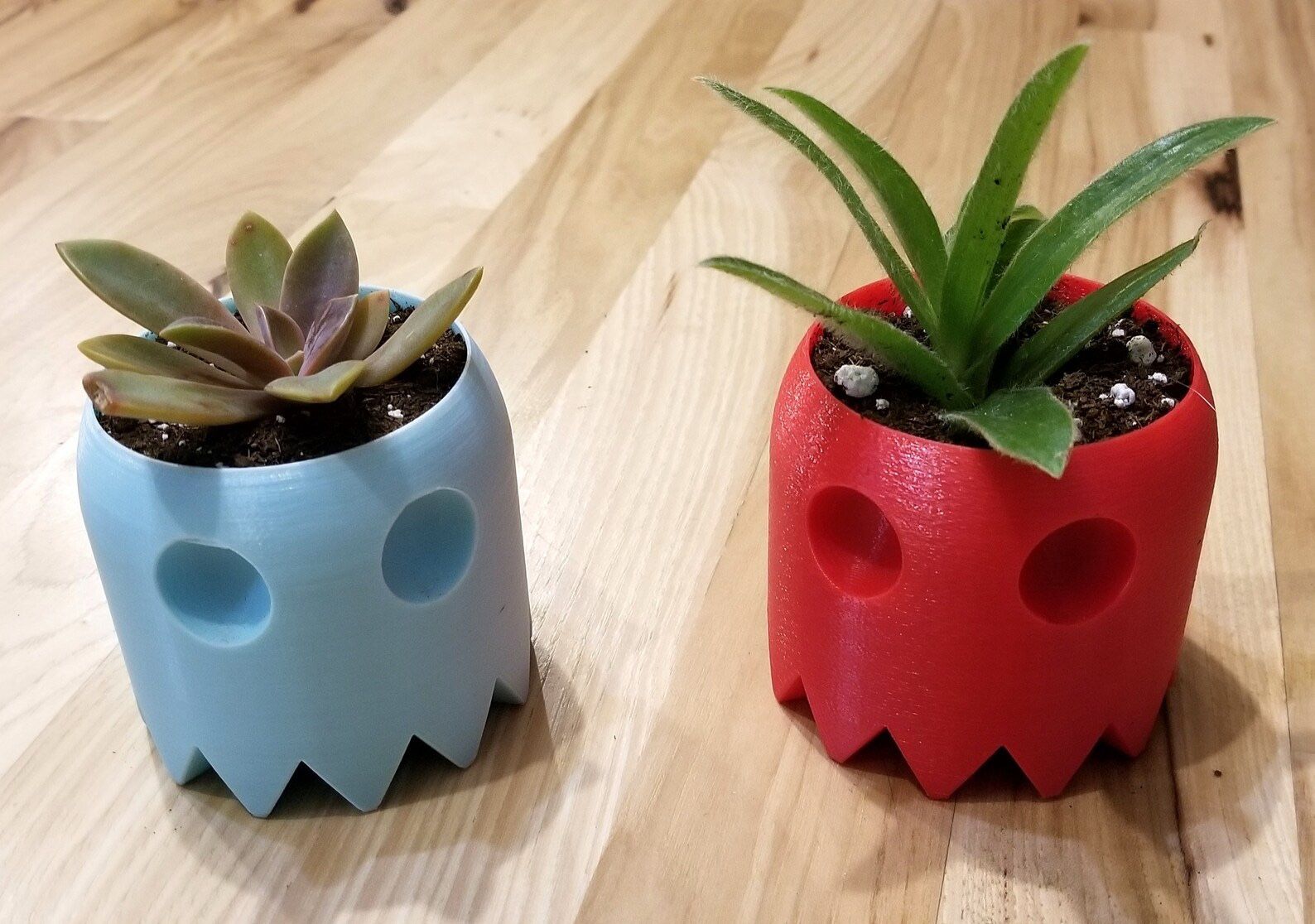Pac-Man Themed Flower Succulent Pot Planters Handcrafted