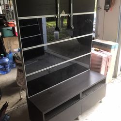 Entertainment Center/ Glass Shelf
