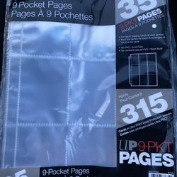 Ultra Pro 9 Pocket Pages 35Ct -315 Total Spots