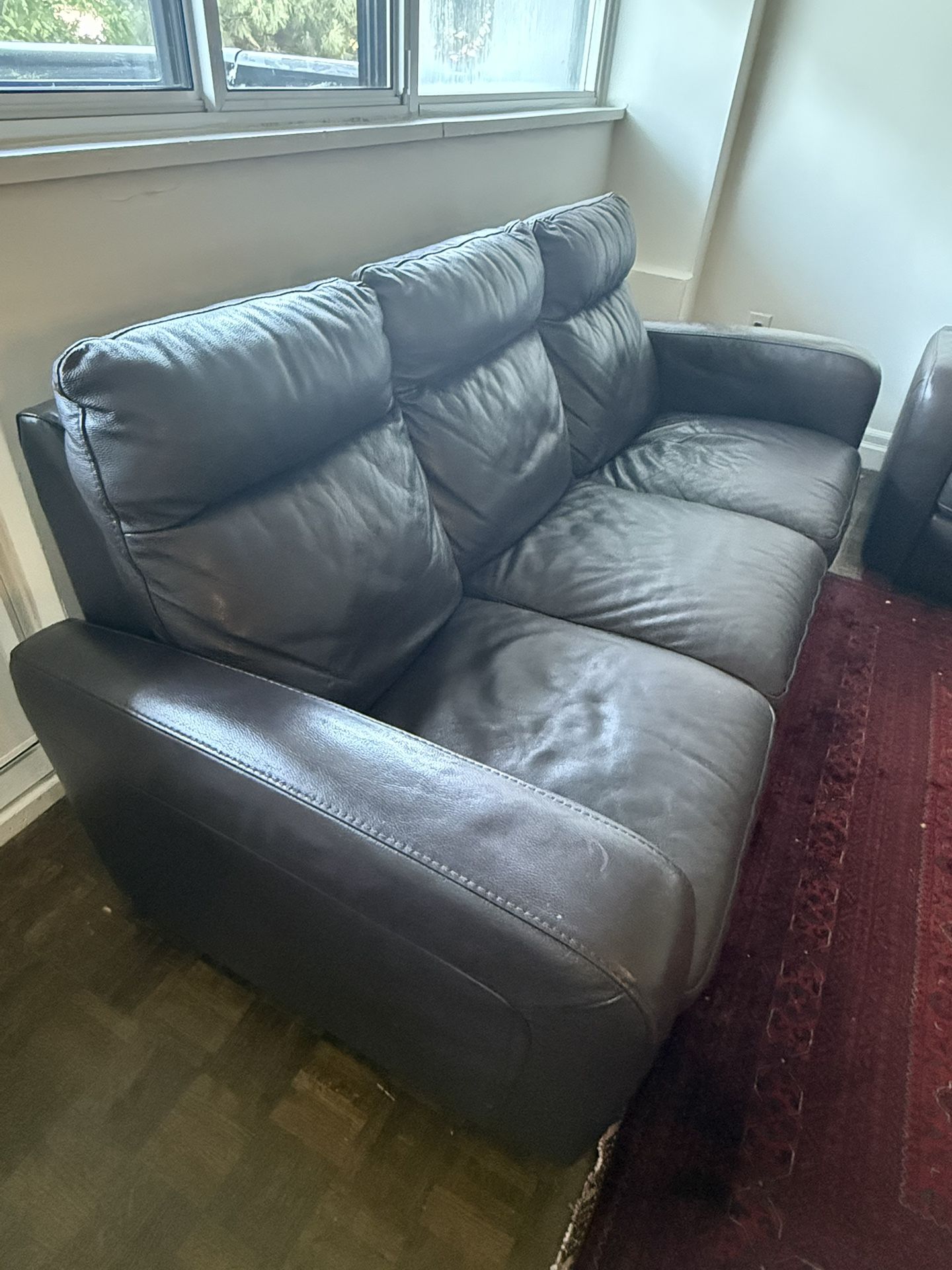 Natuzzi Leather Sofa Set