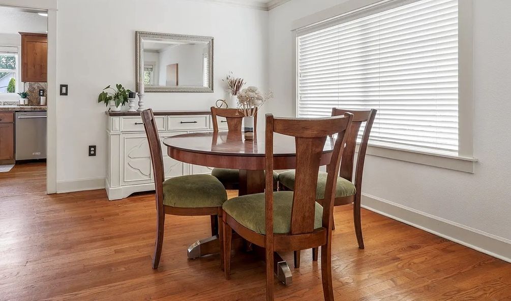 Real Wood Table 4 Chairs 