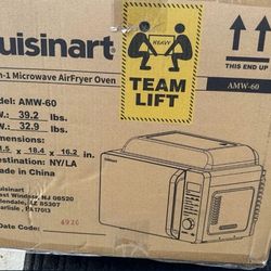 Cuisinart AMW-60 3-in-1 Microwave Airfryer Oven, Black