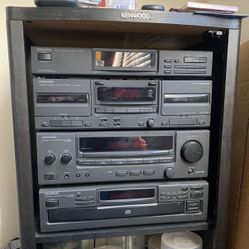 Vintage 1990’s Kenwood Audio Set Up & Speakers