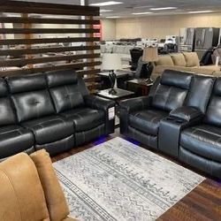 Theater Tufted Nice Couch and Loveseat!