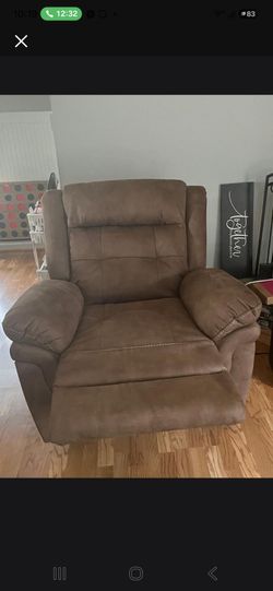 Brown recliner