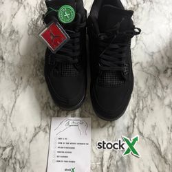 Black Cats Jordan 4s