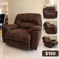Comfortable Brown Recliner Chair – $150