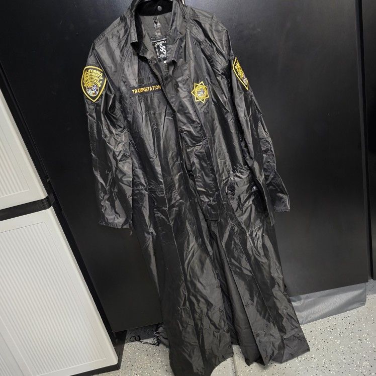 CDCR State Transportation Rain Jacket With Patches $70